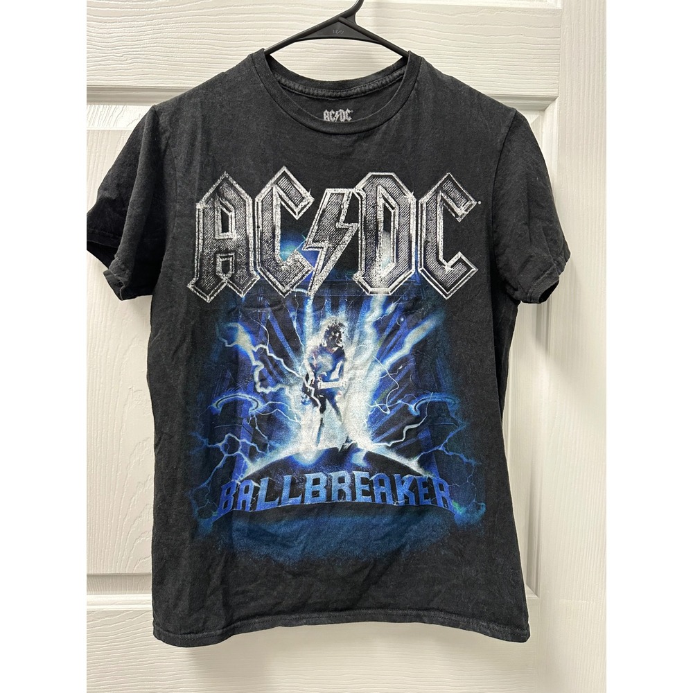 AC/DC Ballbreaker 1996 US Tour Graphic‎ T-Shirt Faded Black XS Rock Band READ